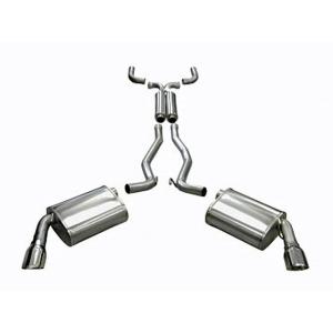 Corsa Performance Dual Rear Exit Catback with 4.0 Inch Tips - Sport Sound Level