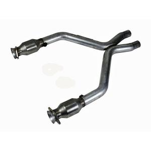 BBK Performance Short Mid X Pipe with Catalytic Converters - Aluminized Steel