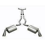 Corsa Performance Dual Rear Exit Catback with 4.0 Inch Tips - Sport Sound Level - Manual Transmission