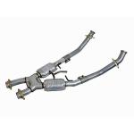 BBK Performance High Flow X Pipe With Catalytic Converters - Aluminized Steel